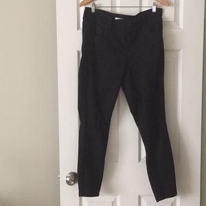 Distressed Black Skinny Jeans With Lace